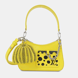 Louis Vuitton Yellow Leather Epi Malellini Shoulder Bag 1153660