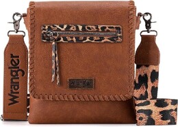 Женская сумка Wrangler в стиле вестерн с гитарным ремешком, темно-коричневый b0c4njbr8k | dark taos brown