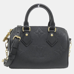 Louis Vuitton Black Monogram Empreinte Leather Speedy Bandouliere 20 Boston Bag 1153608