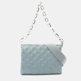Louis Vuitton Blue Leather Coussin PM Shoulder Bag 1153566