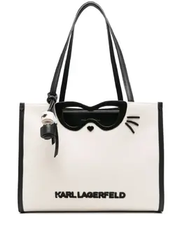 Karl Lagerfeld logo-lettering tote bag 30217262