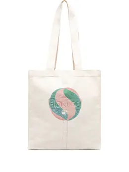 Fiorucci Lollipop Print Canvas tote bag 30096168