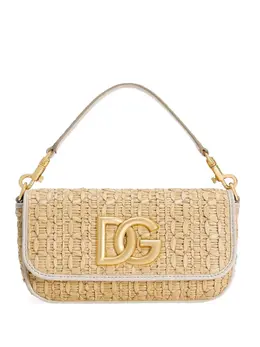 Сумка-тоут с вышитым логотипом Dolce & Gabbana, нейтральный 29690541 | нейтральные цвета