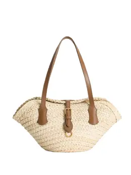 Dolce & Gabbana woven-raffia basket bag 29689374