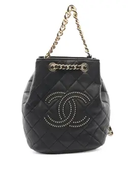 Chanel 2019 Studs Coco Mark backpack 30210766