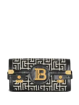 Balmain B-Buzz 23 monogram clutch bag 24364075