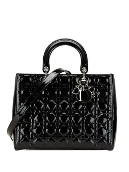 Christian Dior 2017 Large Patent Cannage Lady Dior satchel 30389066