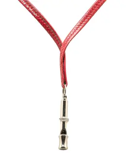 Hermes 20th Century Leather Ultrasonic Dog Whistle Necklace costume necklace 30391496