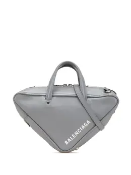 Balenciaga 2017 Medium Leather Triangle Duffle Bag satchel 30408920