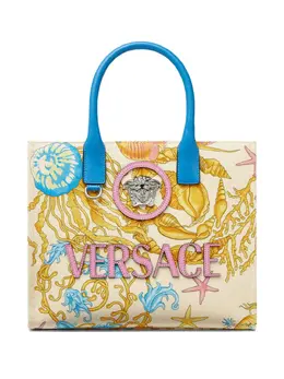 Versace Underwater Barocco canvas tote bag 29867342