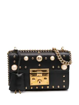 Gucci 2016-2024 Small Pearl Studded Padlock crossbody bag 30400268