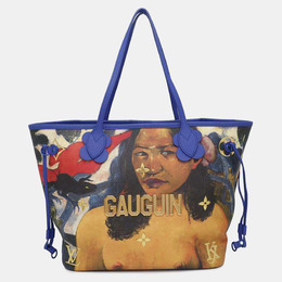 Louis Vuitton Blue Multicolor Monogram Masters Gauguin Neverfull MM Tote Bag 1150378