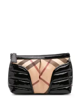 Burberry 2000-2017 Supernova Check Coated Canvas clutch bag 30400246