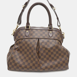 Louis Vuitton Red Damier Ebene Canvas Trevi GM Shoulder Bag 1150382