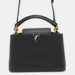 Louis Vuitton Noir Taurillon Leather Capucines BB Satchel Bag 1153959