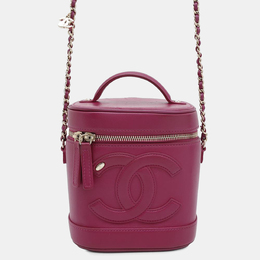 Chanel Lambskin CC Logo Vanity Chain Shoulder Bag 1153965