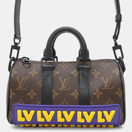 Louis Vuitton Noir/Brown Monogram LV Keepall XS Shoulder Bag 1153939