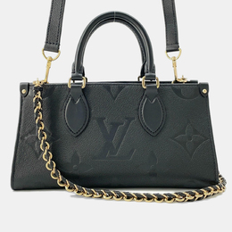 Louis Vuitton Noir Monogram Empreinte Leather Onthego East West Shoulder Bag 1153946