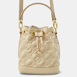 Louis Vuitton Beige Monogram Empreinte Leather Summer Stardust Nanonoe Shoulder Bag 1153964