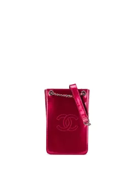 Chanel 2014 CC Patent Phone Holder crossbody bag 30420277