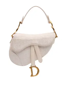 Christian Dior 2020 Mini Oblique Canvas Saddle Bag satchel 30421012