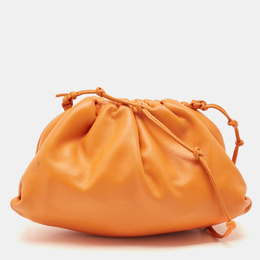Bottega Veneta Orange Leather Mini The Pouch Bag 1155045
