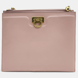 Salvatore Ferragamo Pink Leather Trifolio Small Crossbody Bag 1154922