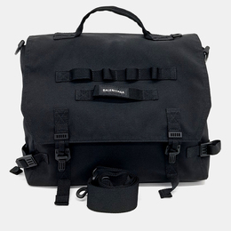 Balenciaga Black Fabric Army Messenger Bag 1154912