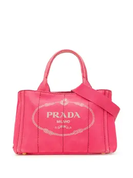 Prada 2013-2024 Small Canvas Canapa Logo satchel 30440373