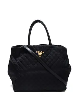 Prada 2000-2020 quilted two-way tote bag 30155303