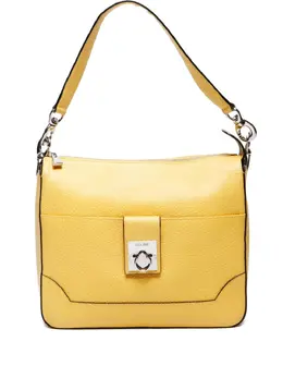 Celine 2000s logo-plaque leather shoulder bag 30107957