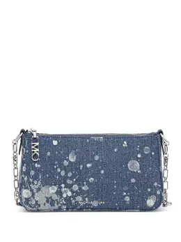 Michael Kors Empire denim splatter-print shoulder bag 29983286