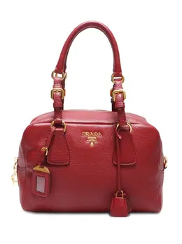 Prada logo-lettering tote bag 30314376