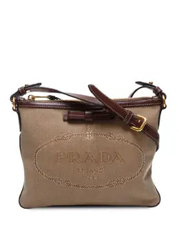 Prada 2010-2020s logo-jacquard cross body bag 30255051