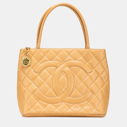 Chanel Brown Caviar Medallion Tote 1156628