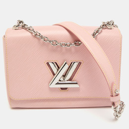 Louis Vuitton Rose Ballerine Epi Leather Twist Chain MM Bag 1156138