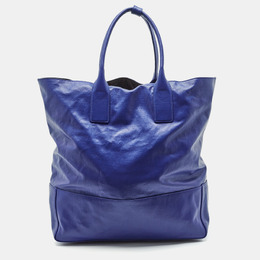 Bottega Veneta Blue Coated Canvas Oversized Tote 1156084