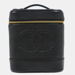 Chanel Black Caviar Leather Timeless Vanity Bag 1155498