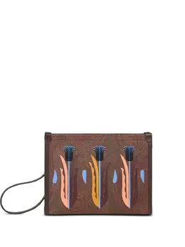 Etro x Agostino Iacurci embroidered clutch bag 29859128