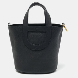 Hermes Noir Taurillon Clemence and Swift Leather In The Loop 18 Bag 1157247