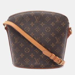 Louis Vuitton Drouot Shoulder Bag Monogram Canvas Brown Crossbody 1157163
