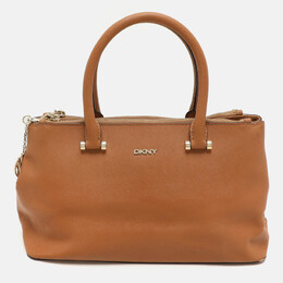DKNY Brown Leather Bryant Park Satchel 1156269
