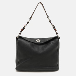 Coach Black Leather Chelsea Turnlock Hobo 1156063