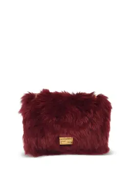 Сумка-шоппер из искусственного меха Fendi, красный 29625144 | красный