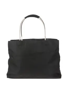 Prada 2010s triangle-logo tote bag 30135564