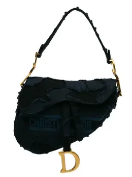 Christian Dior 2019 Canvas Embroidered Camouflage Saddle Bag shoulder bag 30468008