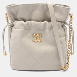 Chanel Lambskin Drawstring Crossbody Bag 1156947