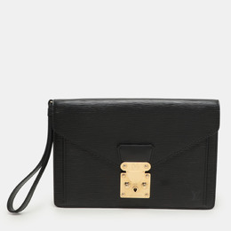 Louis Vuitton Black Epi Leather Sellier Dragonne Clutch 1156583
