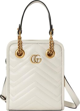 Сумка Gucci GG Marmont Matelassé Mini Bag White, белый 696123 dtdht 9022 | white