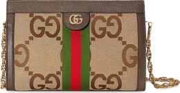 Сумка Gucci Ophidia Jumbo GG Small Shoulder Bag Camel/Ebony, кэмел 503877 ukmig 2570 | tan
